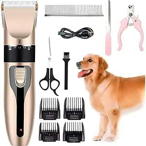 Máquina de Tosa Pet: Cachorros e Gatos, Profissional, Lâminas Precisas e Altura Ajustável - Acompanha Acessórios Premium