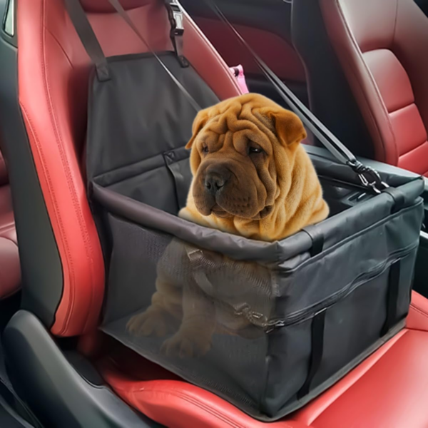 Cadeirinha De Cachorro Gato Para Carro Capa Protetora Assento Banco Traseiro Carro (PREMIUM)- CINZA TUBLINE