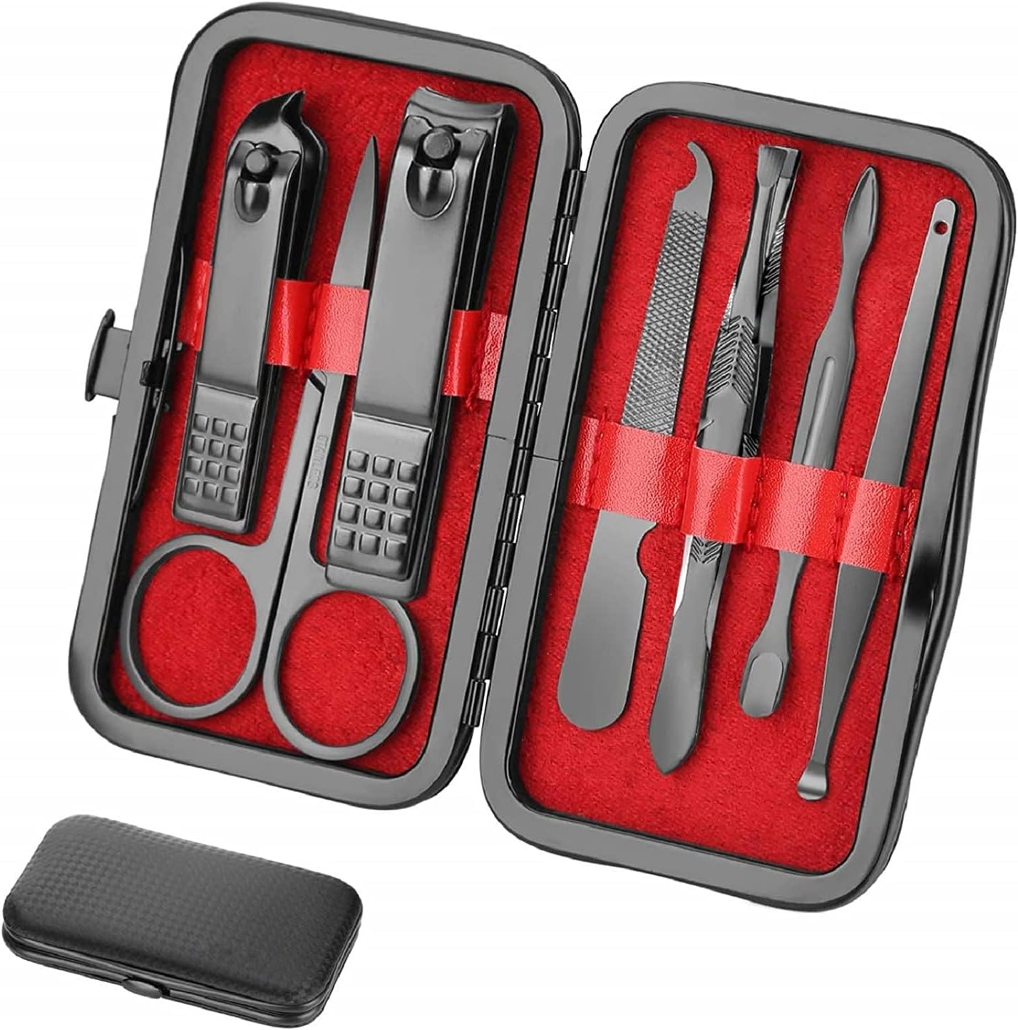 Conjunto de manicure Kit de cortador de unhas de cuidados pessoais manicure 8 em 1 conjunto profissional de pedicure acessórios masculinos conjunto de cuidados pessoais kit de cuidados