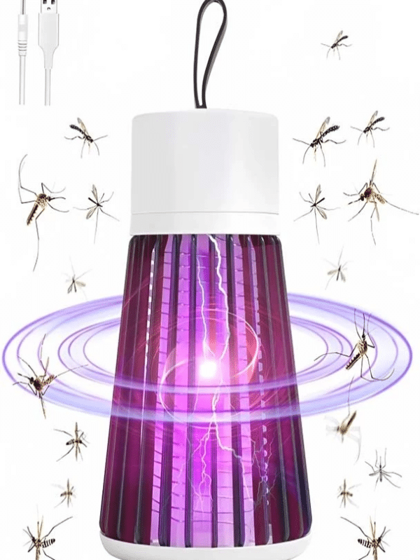 Luminária Anti- Mosquito Repelente Elétrico Lâmpada U.V Armadilha Para Insetos Direto Cabo USB