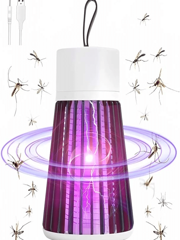 Luminária Anti- Mosquito Repelente Elétrico Lâmpada U.V Armadilha Para Insetos Direto Cabo USB