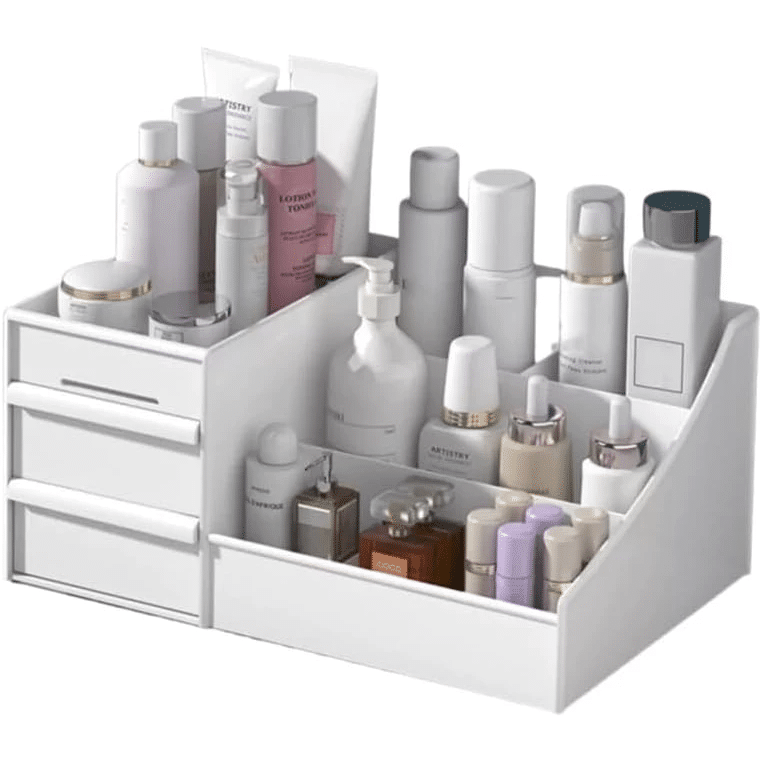 Organizador de Mesa Porta Caneta Maquiagem Cosmeticos Gaveta Escritório Multiuso