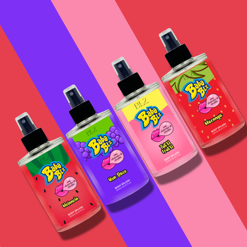 Body Splash Corporal com Cheirinho de Chiclete 250ml