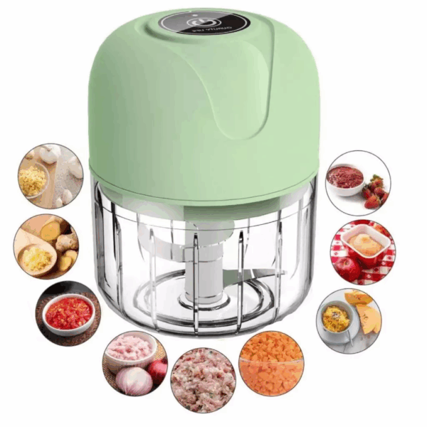 Mini Processador Triturador Sem Fio Elétrico De Alimentos Para Legumes Alho Gengibre 250ML