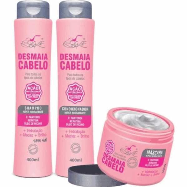 Kit Penteia Cabelo Belkit C/ 3 Produtos