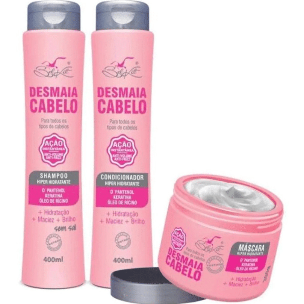 Kit Penteia Cabelo Belkit C/ 3 Produtos