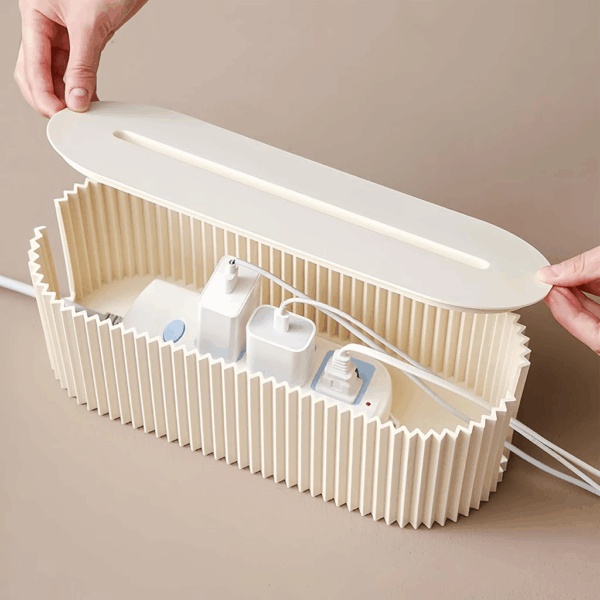 Organizador de Mesa Para Cabos e Fios Multiuso Armazenamento de Tomadas Caixa