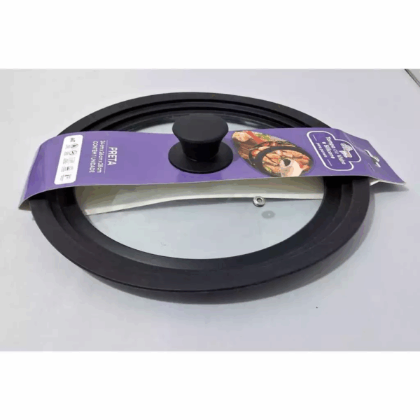 Tampa Versátil de Vidro e Silicone para 03 Tamanhos ( 24 cm/26 cm/28 cm )