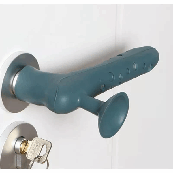 Protetor de macaneta de porta de silicone capa protetora anticolisão de segurança