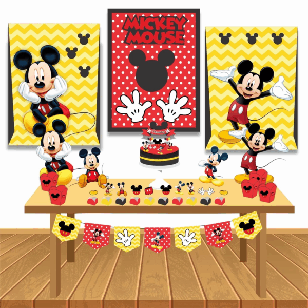 Kit Festa Infantil Menino Mickey Decoração Aniversário só um bolinho em Casa