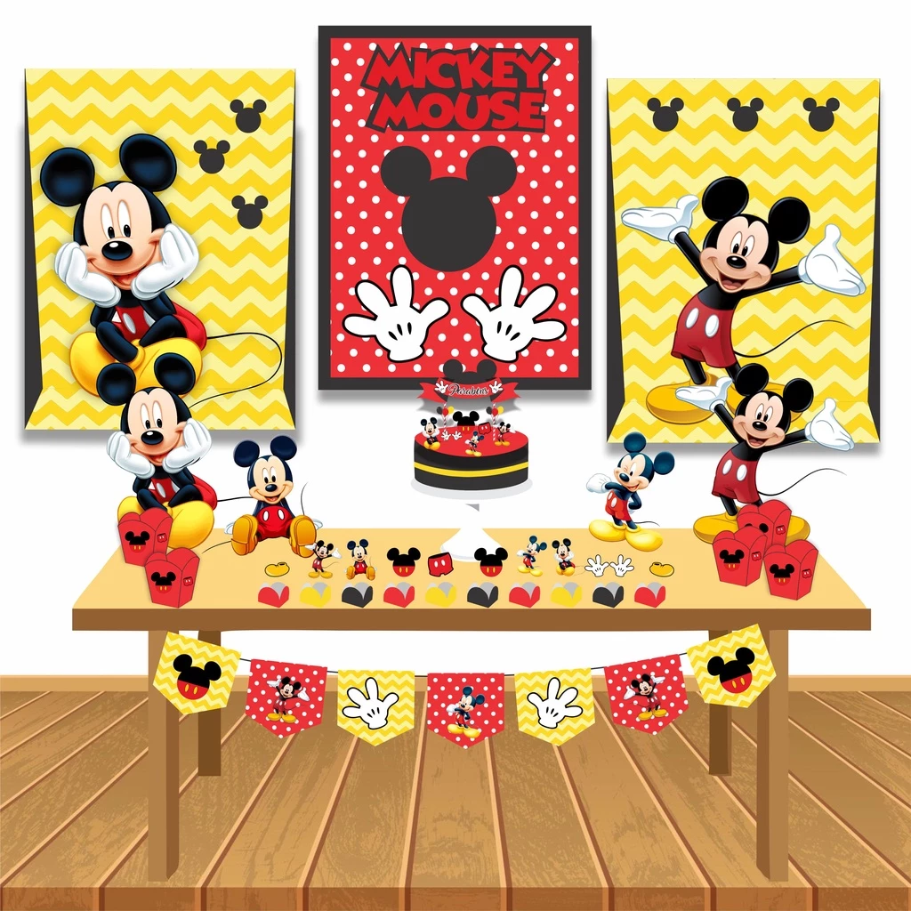 Kit Festa Infantil Menino Mickey Decoração Aniversário só um bolinho em Casa
