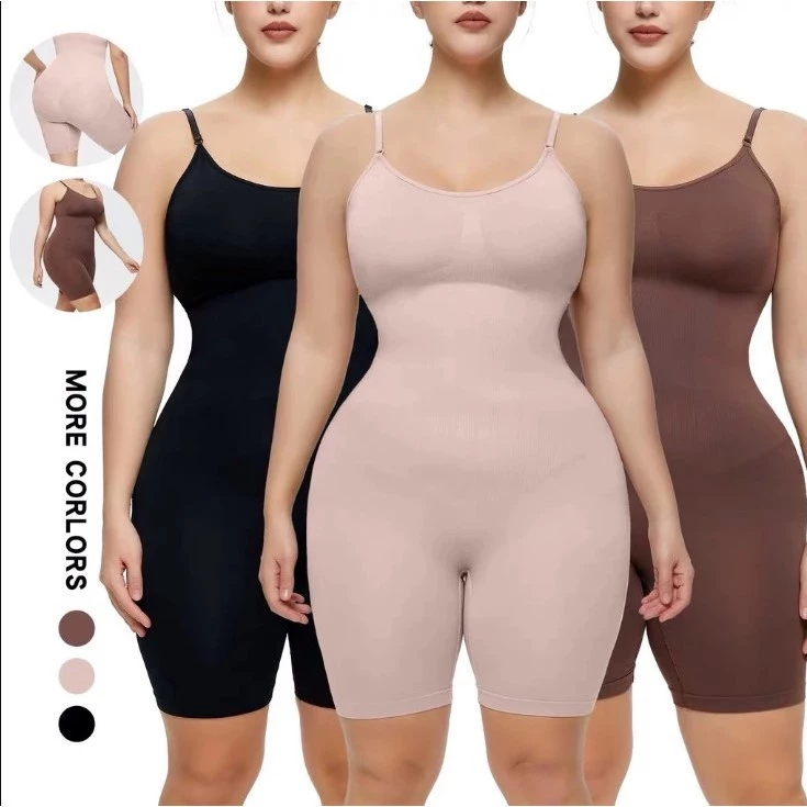 Body Macaquinho Cinta Modeladora Costa Aberta Bermuda Modela Bumbum PLUS