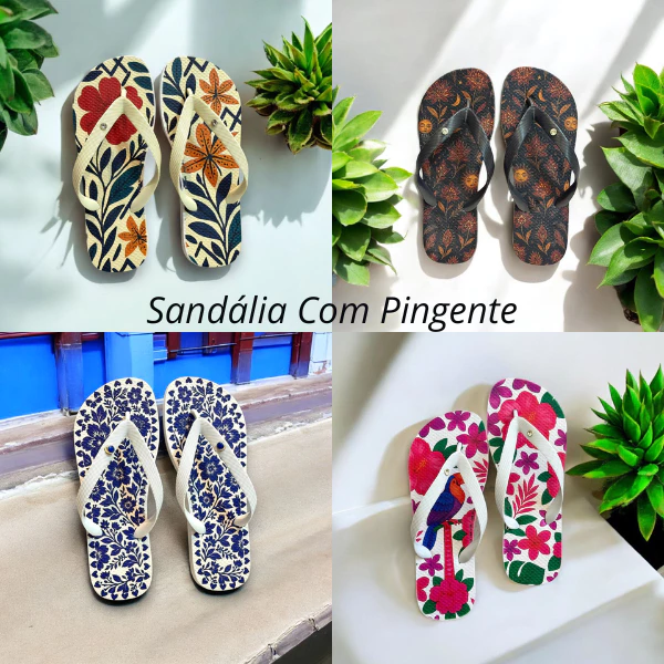 2 Chinelos Feminino Estampado Macio Leve Do 34 ao 40 Ideal Para Verão 2026