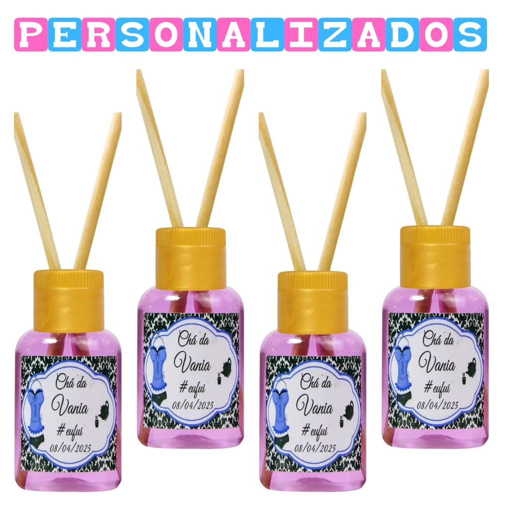 50 Mini Aromatizadores Brindes Para Chá de Cozinha Lingerie Casa Nova e Personalizados