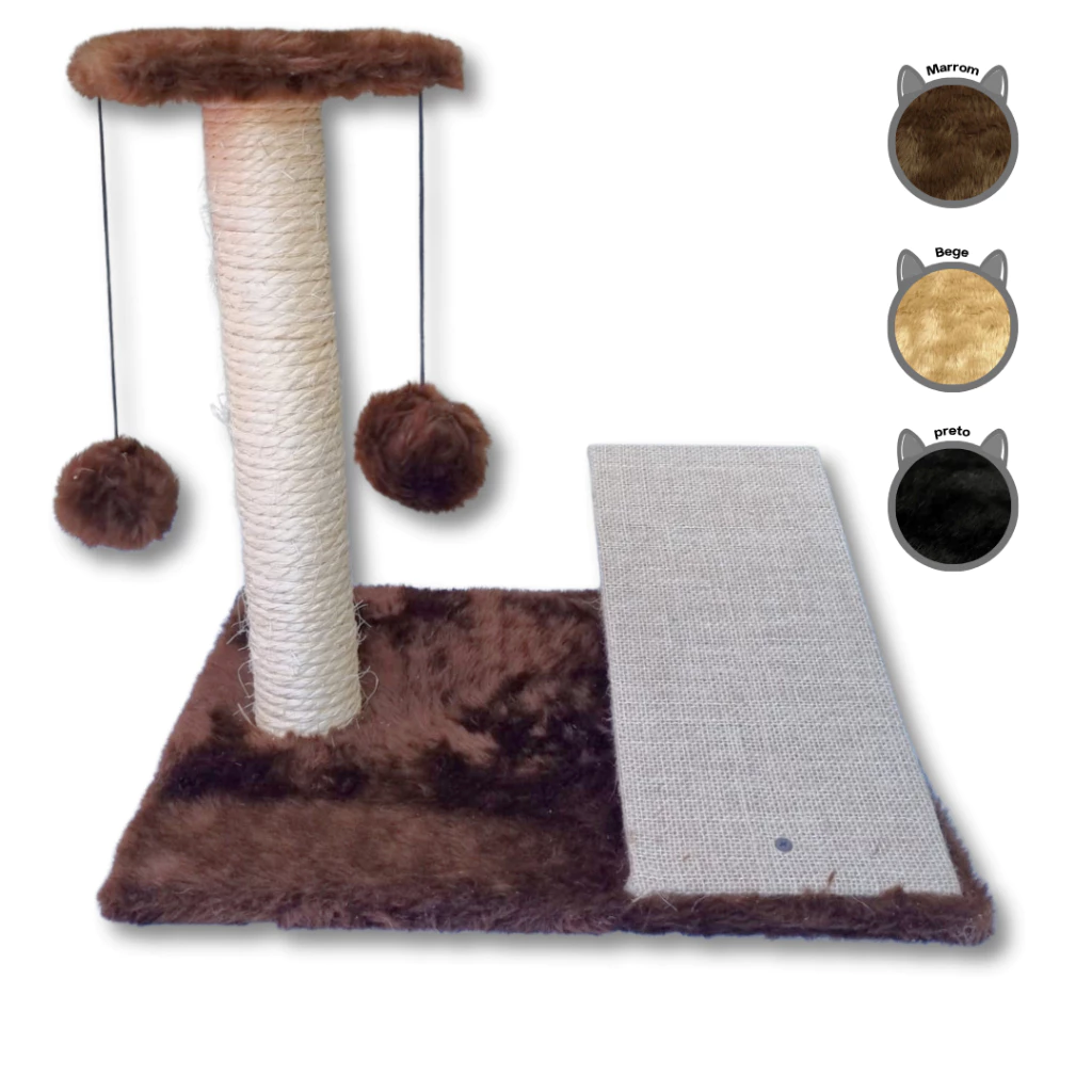 Arranhador de Gato Brinquedo para gatos Duplo Rampa Guizos cama de Gato